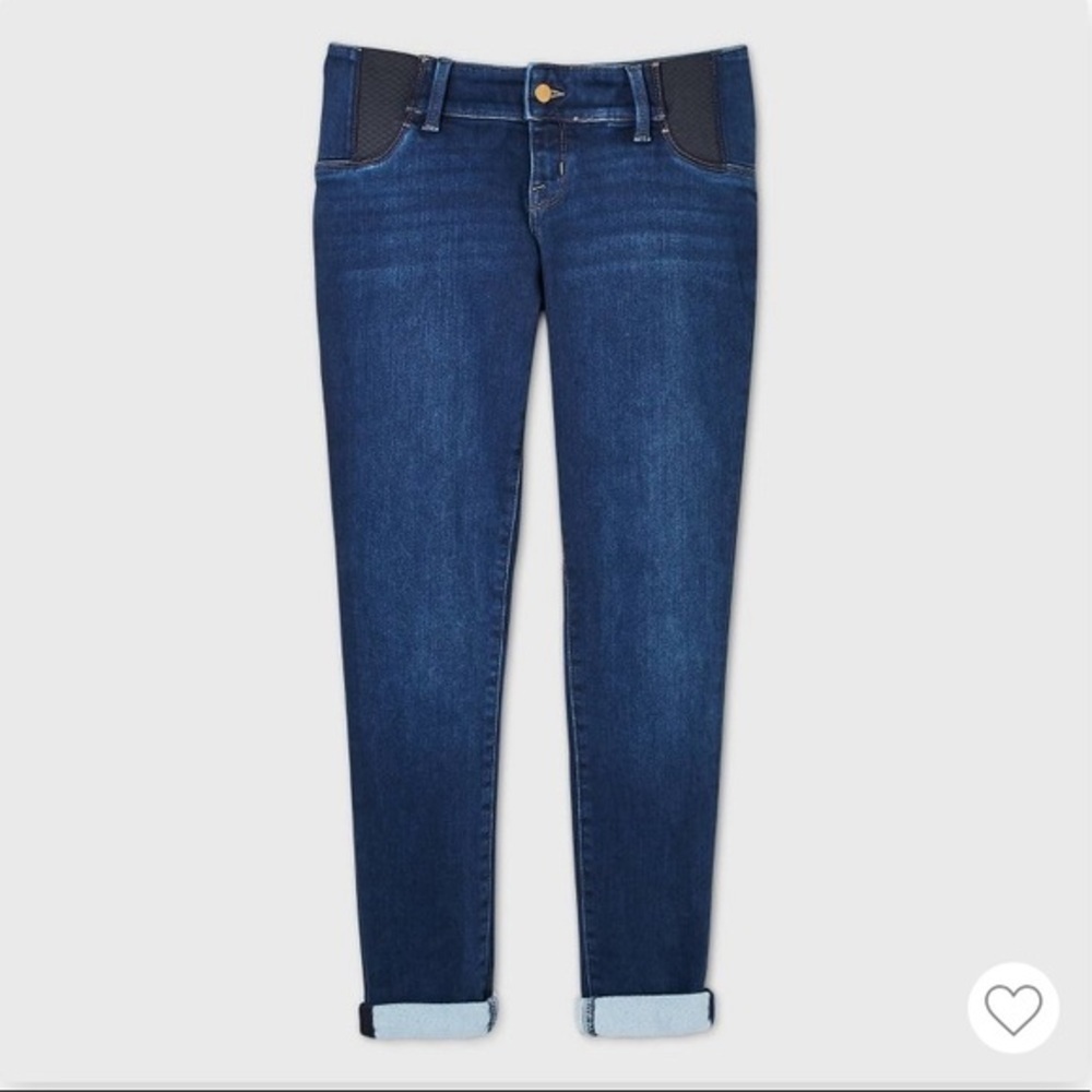 (16)- Isabel Maternity by Ingrid & Isabel Side Panel Brushed Back Skinny Jeans‎